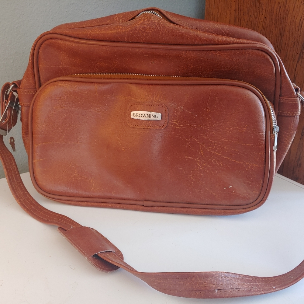 Vintage Leather Messenger Bag